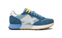 SNEAKER JAKI 2.0 BICOLORIN NYLON E SUEDE AVIO SCURO VERDE